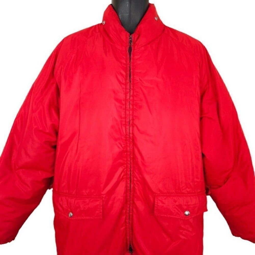 Vintage Goose Down Puffy Jacket Mens Size Large 80s Pacific Trail Puffer Ski